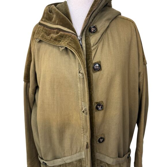 NICHOLAS K Cheyenne Sweatshirt Jacket in Spruce Green Size XS - Picture 8 of 15